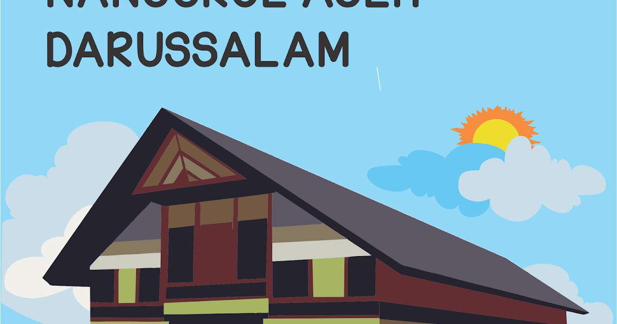  Rumah  Adat  Aceh Kartun  Vector Guru Corel