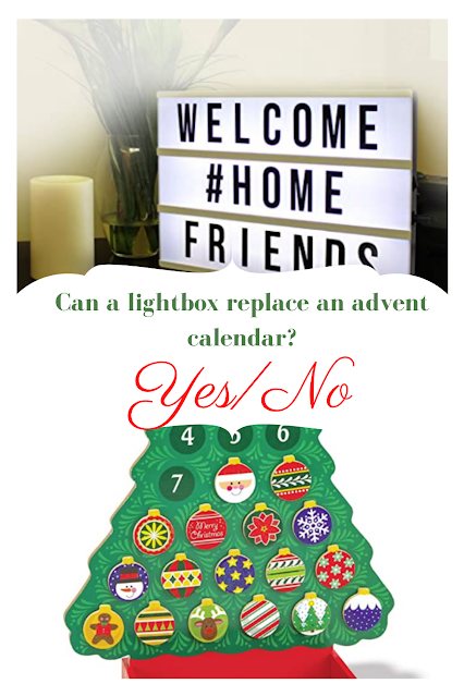 Lightbox Holiday Decor - can it replace an advent calendar?