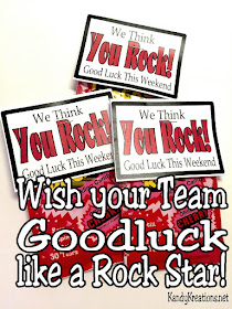 Treat your team to a sweet treat with this Good Luck Pop Rock printable.  Using some candy and a little bit of fun, you can rock your team really easy and wish them Good Luck for their weekend games.