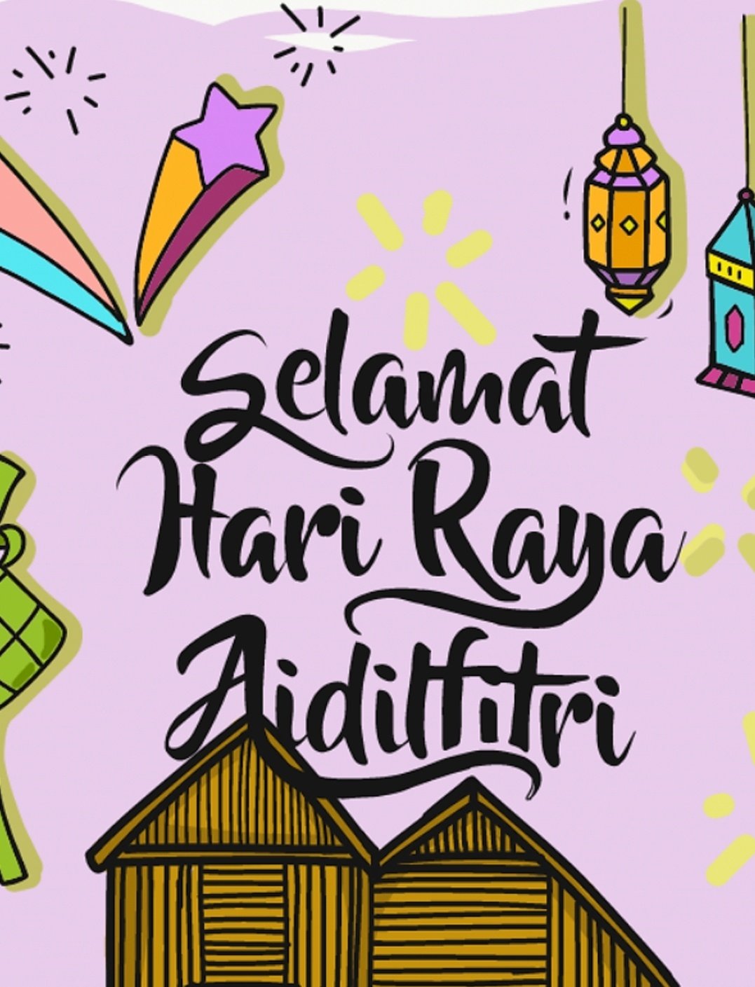 Koleksi Free E-Card, Kad Ucapan Selamat Hari Raya Aidilfitri 2020