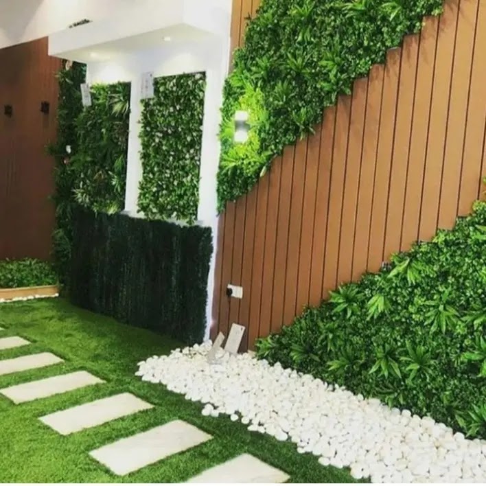 تصميم حدائق الرياض عشب جداري