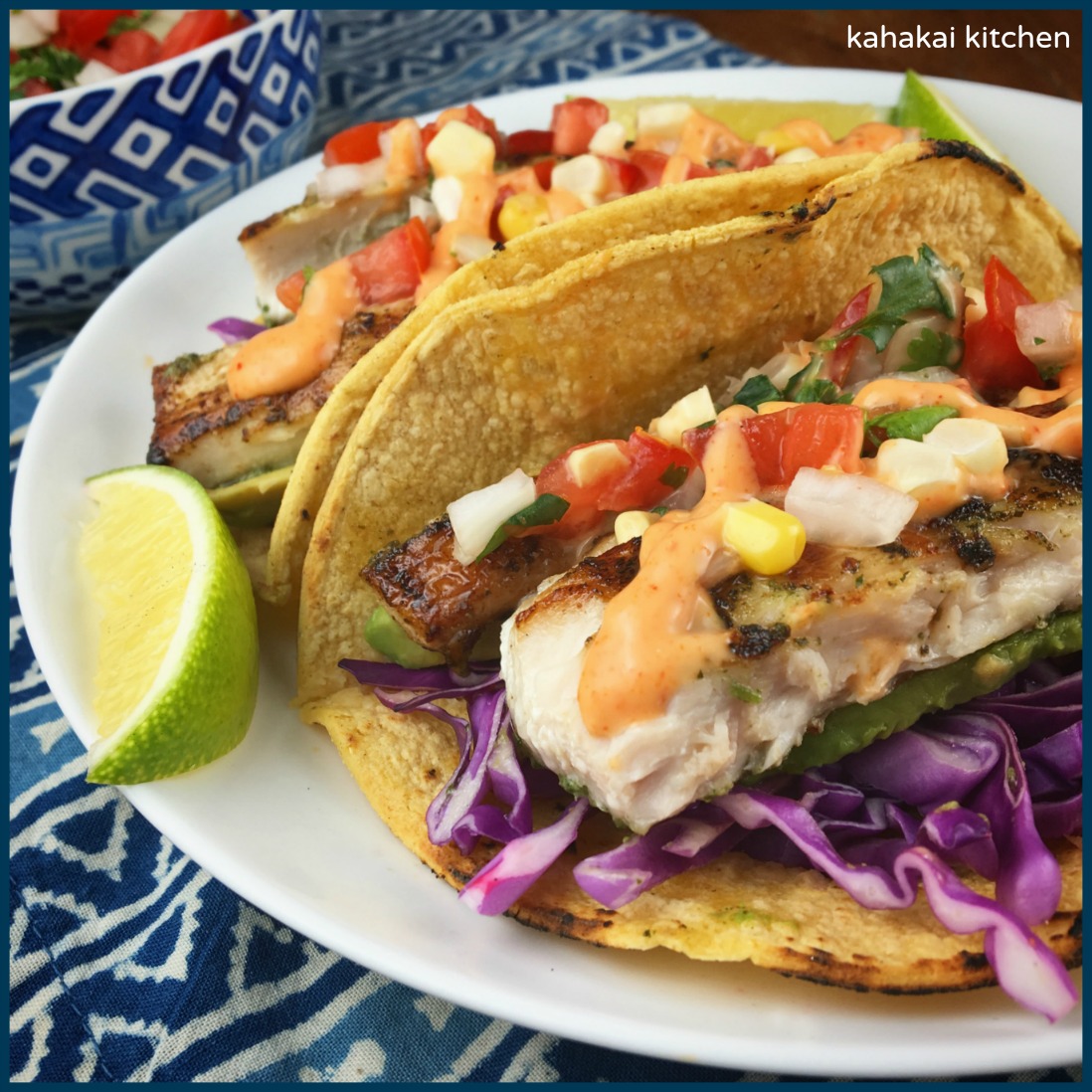 Kahakai Kitchen Curtis Stones Grilled Mahi Mahi Tacos With Pico De