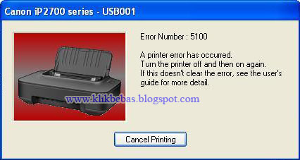 Cara Memperbaiki Printer Canon iP2770 Error 5100 ~ Ilmu ...
