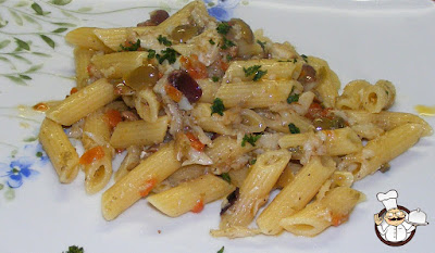 Penne al baccalà.