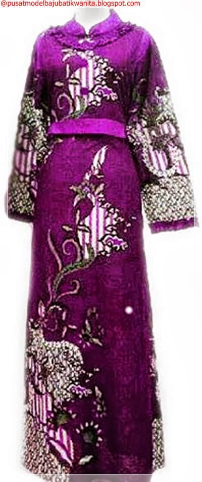  Model Baju Batik Gamis Modern Wanita Terbaru Busana 