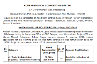 KRCL Junior Technical Assistant Previous Question Papers and Interview Questions