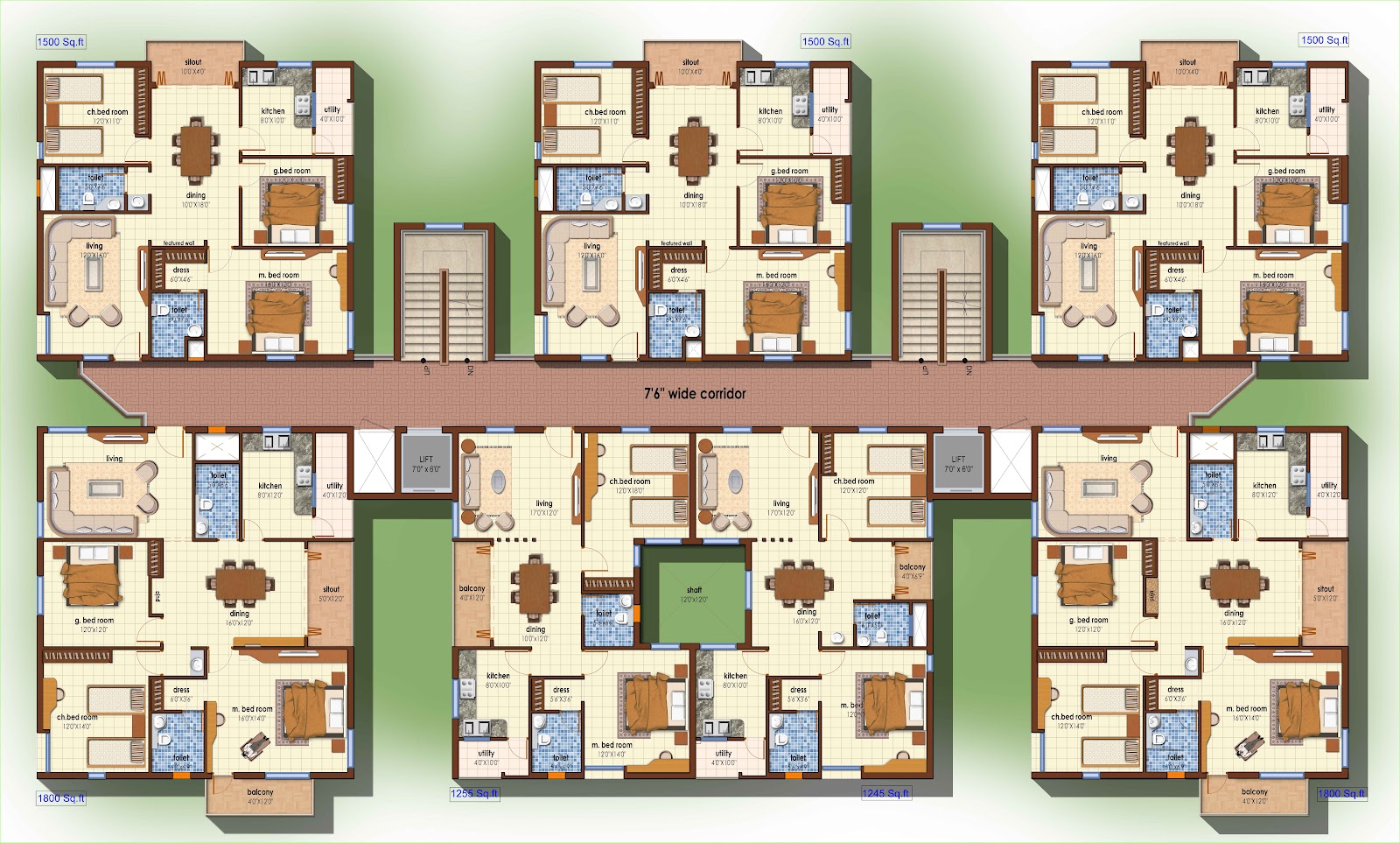 Omkara Site plan  for MLA colony