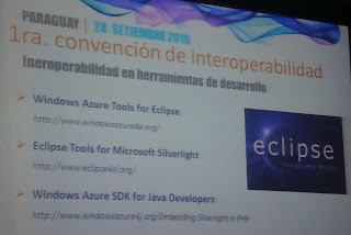 Imágenes de la charla de Rodrigo Gutiérres sobre Interoperabilidad, Open Source y Software Propietario