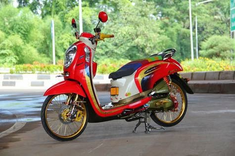 modifikasi scoopy velg jari jari