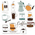 kit papel digital coffe cute gratis