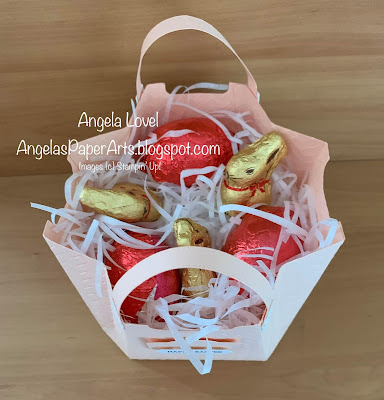 Angela Lovel, Angela's PaperArts: Stampin' Up! All Dressed Up Easter basket