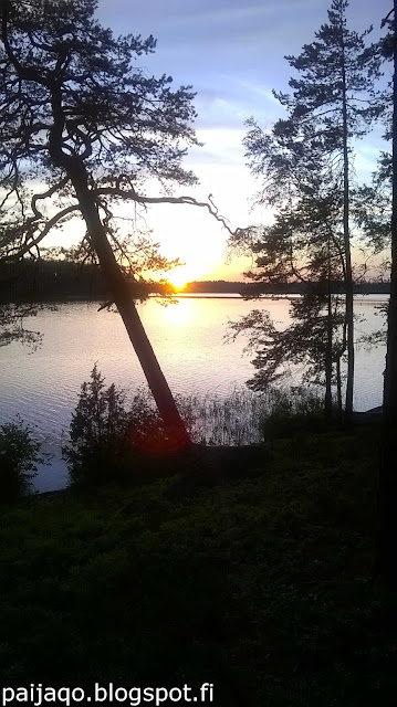 mökkielämää: auringonlasku