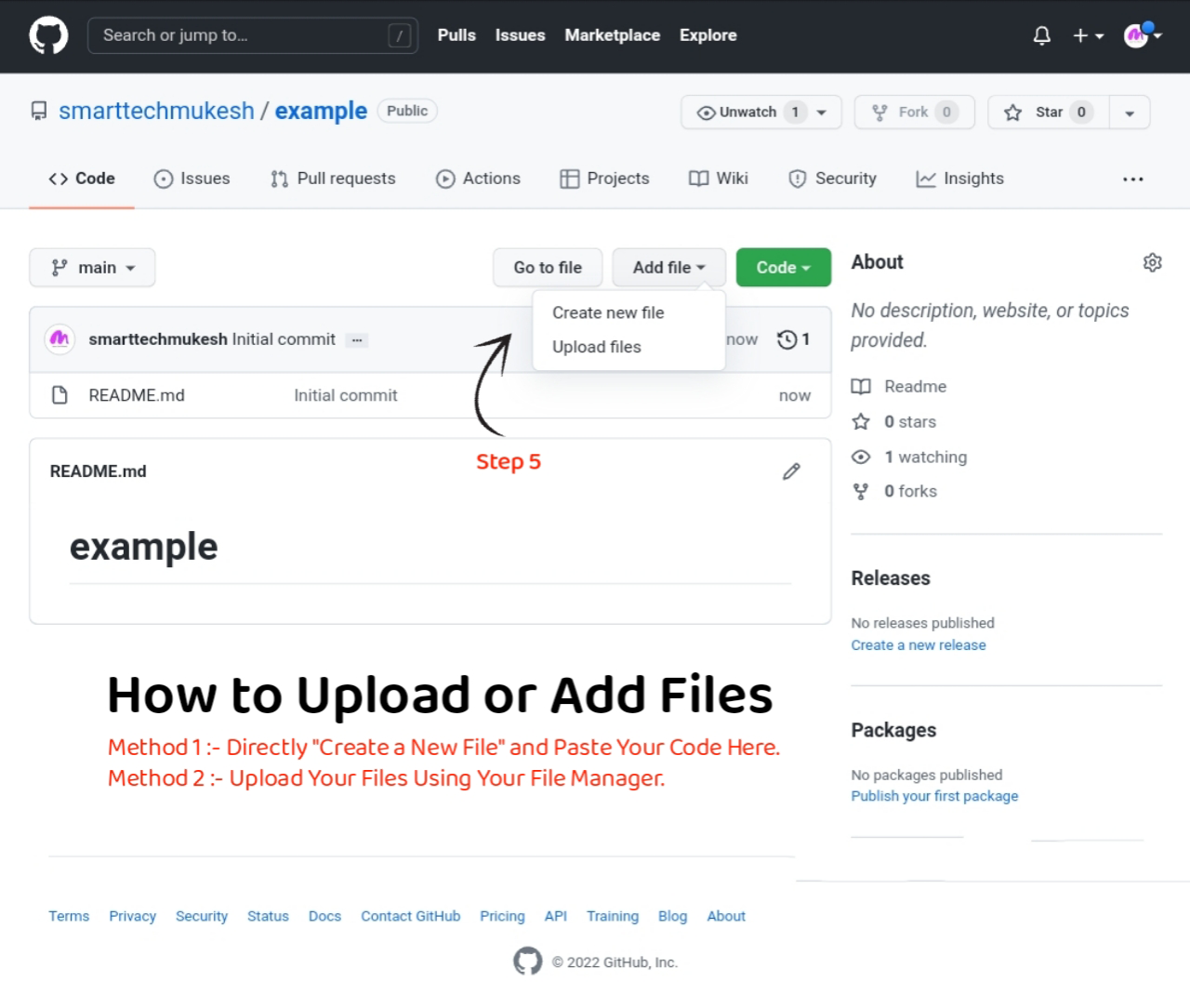 Cách tải lên hoặc thêm tệp trên phương pháp GitHub