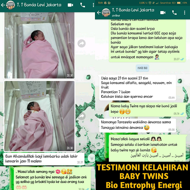 Testimoni Herbal Bee Lahiran Kembar