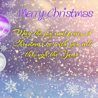 May the joy and peace of Christmas be with you all through the Year