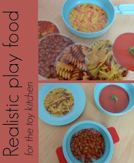 How to make some realistic play food for the toy kitchen