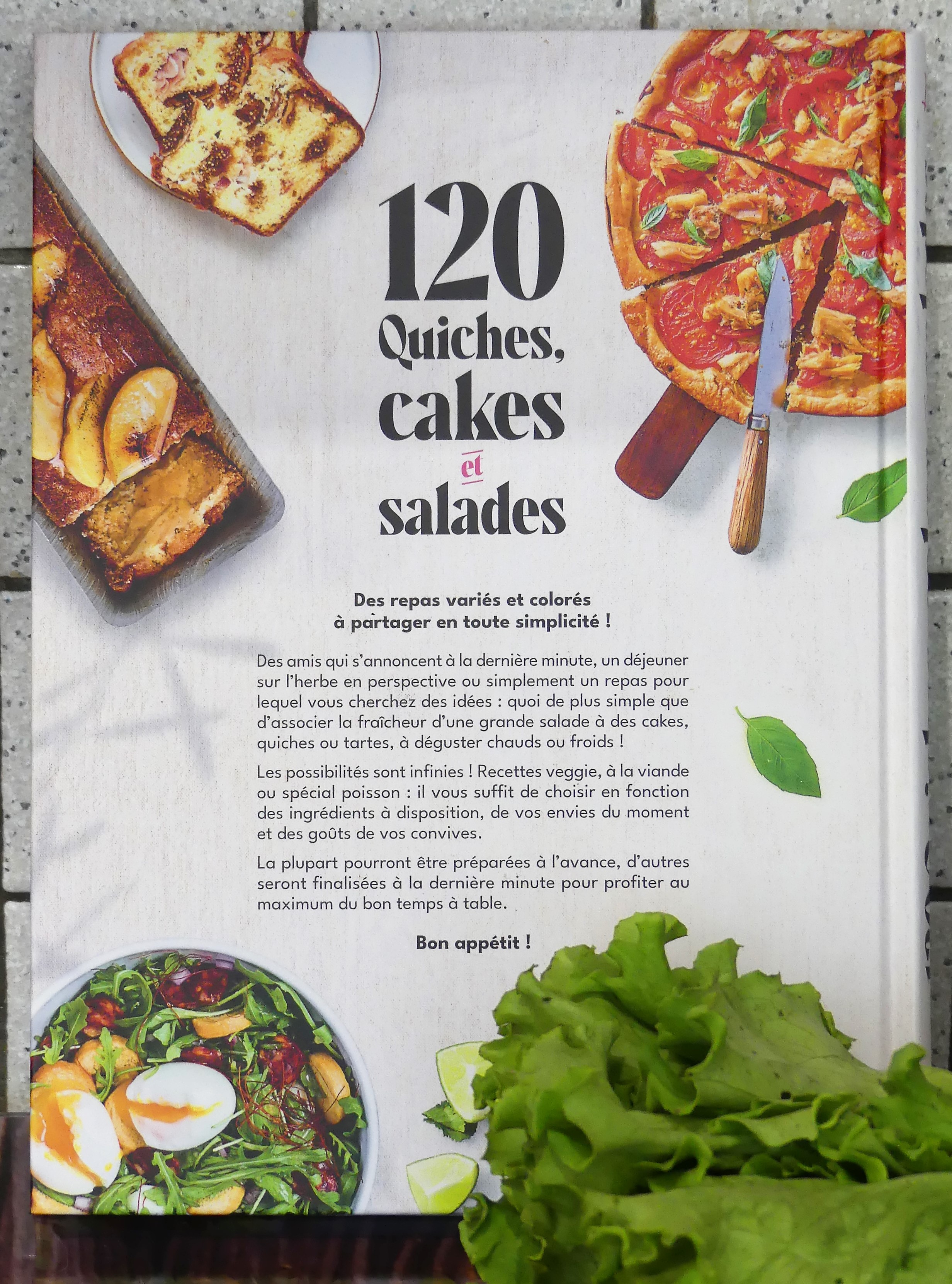 120 quiches, cakes et salades aux Editions Larousse