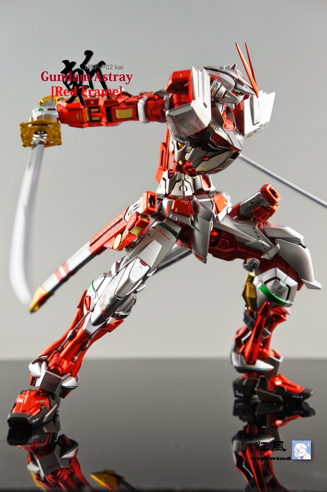 GUNDAM GUY: MG 1/100 Gundam Astray Red Frame Kai - Painted ...