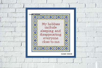 Disappointing everyone funny sarcastic cross stitch pattern - Tango Stitch