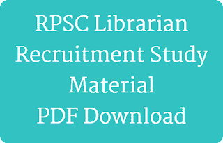 RPSC Librarian Recruitment Study Material PDF Download