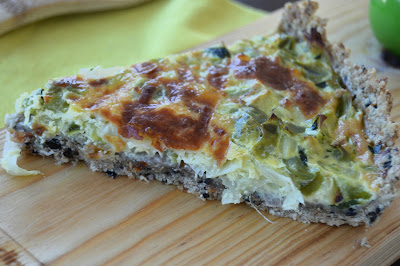 Quiche de Legumes com Base de Azeitonas