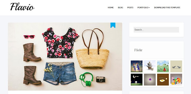 flavio simple blogger template