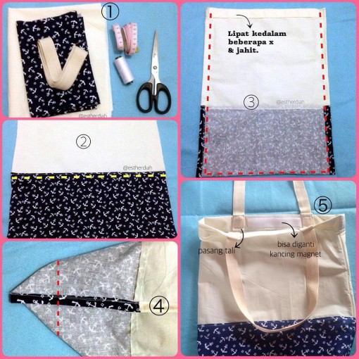  Tote  BAG  Kain Perca Try to Create by Yourself 