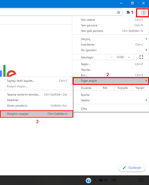 Google Chrome'da Önbelleği, Çerezleri ve Tarama Geçmişini Temizleme