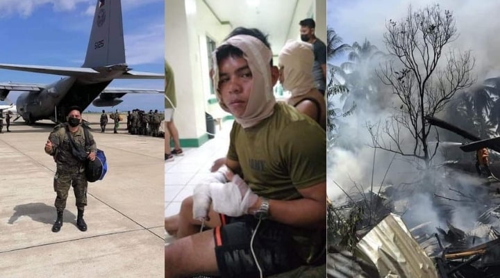 Private First Class Nathaniel Bongcayao jumped off the burning C-130