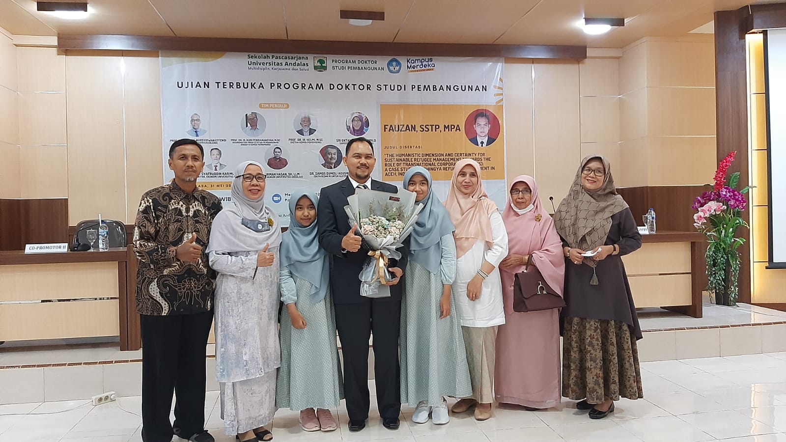 Fauzan Resmi Menyandang Gelar Doktor, Bupati Aceh Utara Sampaikan Apresiasi