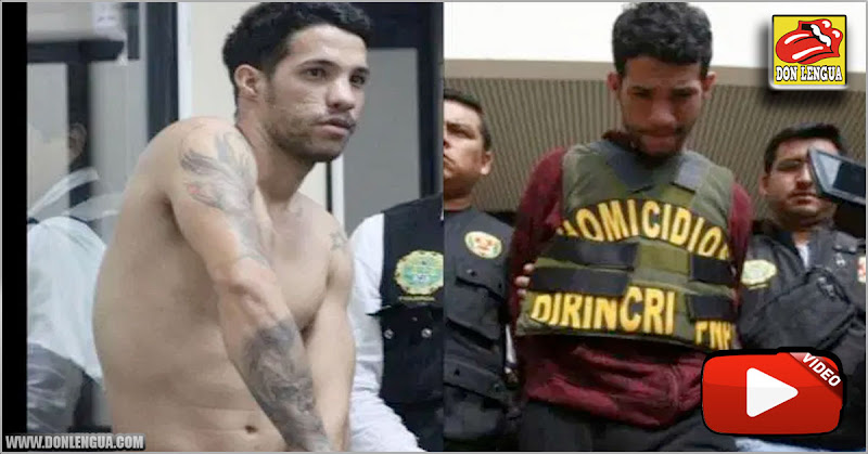 Descuartizador venezolano en Perú mostrando al juez el significado de sus tatuajes