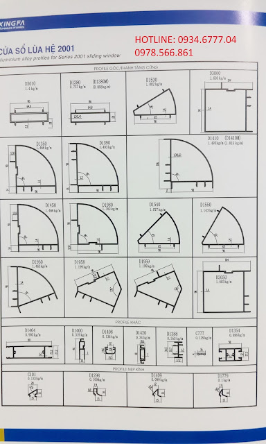 Cây nối góc hệ cửa lùa 2001 nhôm Xingfa