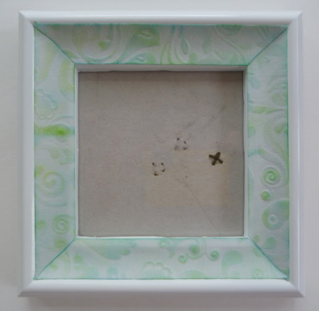 Embossed Fabric Tape Frame by Dana Tatar