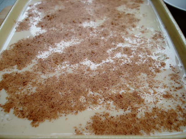 Rice Pudding sprinkled with nutmeg