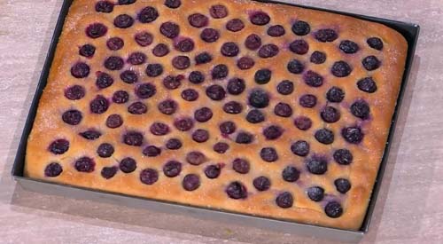 Focaccia all'uva ricetta Fulvio Marino