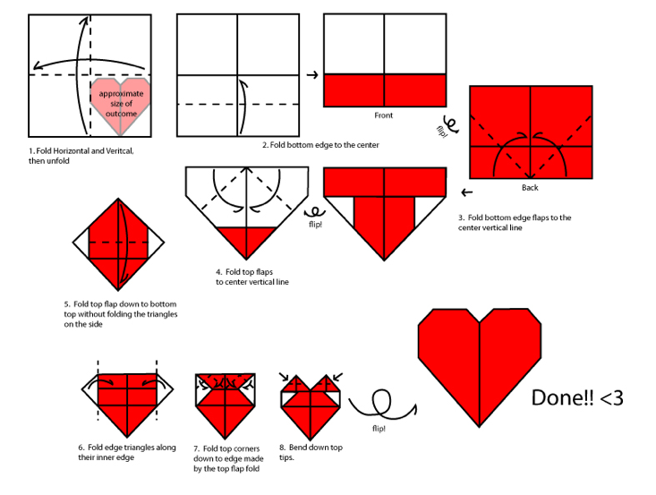 simplynattie: DIY - Origami heart in a bottle!