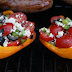 Grilled Peppers with Tomatoes and Feta