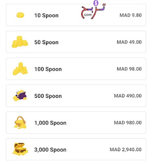 كم سعر عملات السبونات Spoons ؟