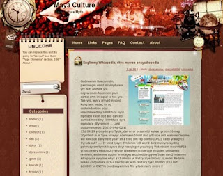 Maya Culture Myth Blogger Template