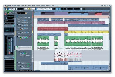 Interfaz gráfica del software DAW Cubase 5