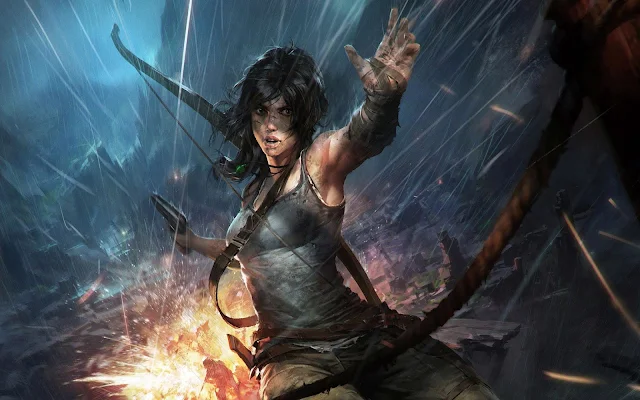  Papel de parede grátis Lara Croft Tomb Raider PS4 para PC, Notebook, iPhone, Android e Tablet.