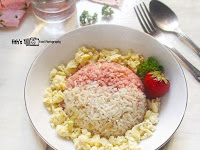 Resep Dan cara Membuat Nasi Goreng Merah Putih Strawberry