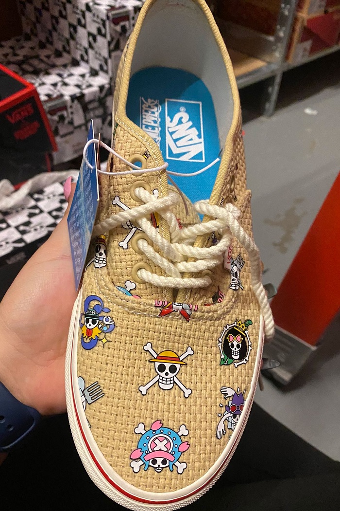 One Piece x Vans Authentic Sneakers Complete With Rope Laces