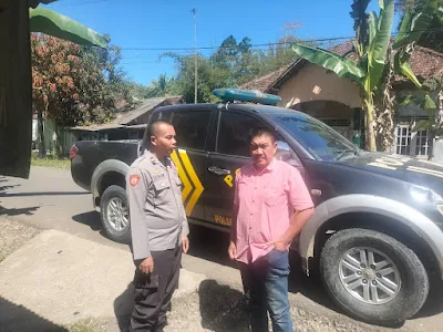Jaga Kondusifitas, Kanit Samapta Polsek Cimarga Polres Lebak Rutin Patroli