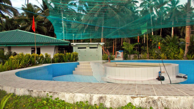 swimming pool at EWP Island Beach Resort in San Antonio, Dalupiri Island, Northern Samar