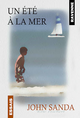 illustration numérique, couverture, livre, mer, plage, 