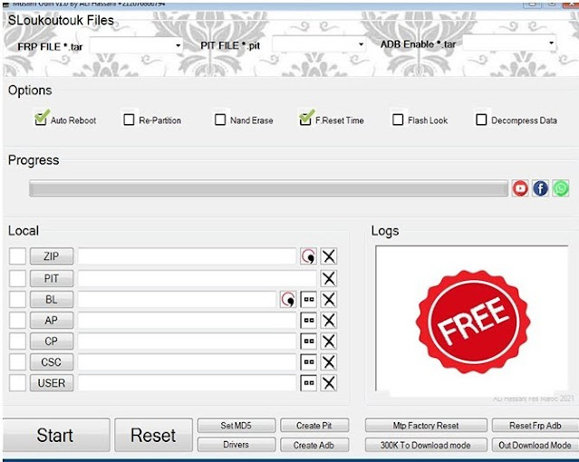 Muslim ODIN Tool V1.0 | FRP File | PIT File | ADB Enable File | Free Download