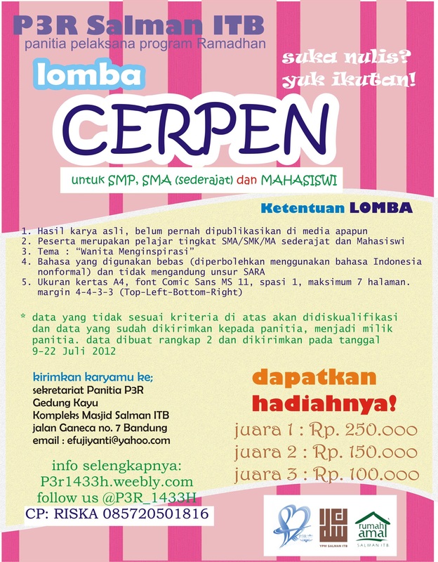 Lomba Cerpen Panitia Pelaksana Program Ramadhan (P3R 