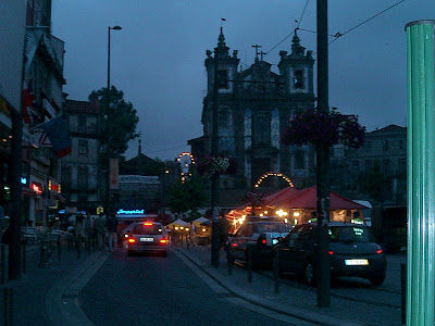 We sat in a cafe and watched the light change over that church for oh 