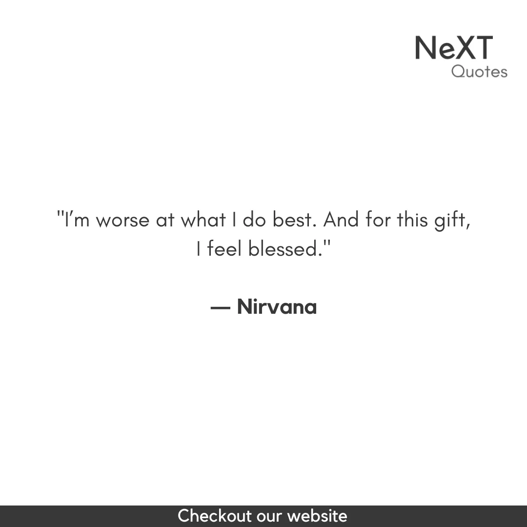 Nirvana Quotes